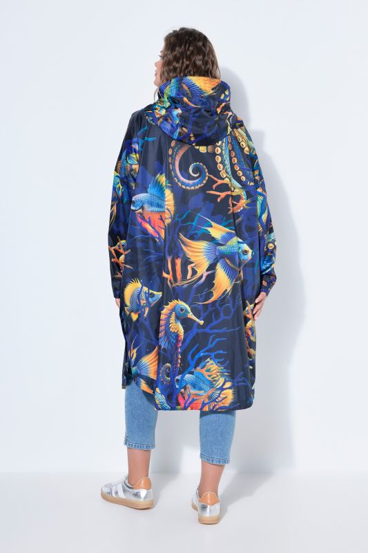 Пончо с океански принт