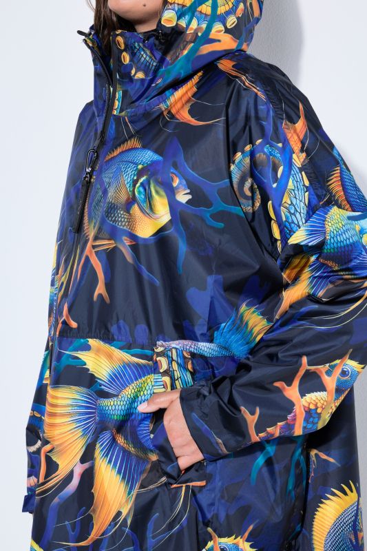 Пончо с океански принт