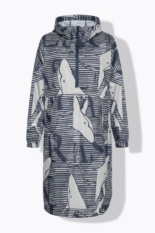 Дъждобран с принт на китове