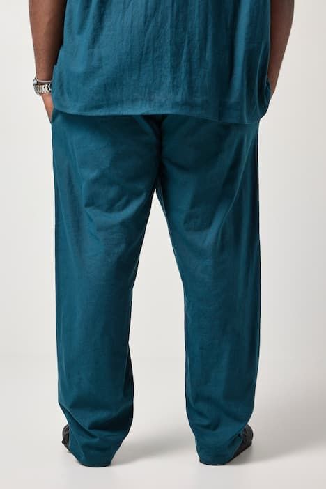 STHUGE linen-blend slip-on trousers