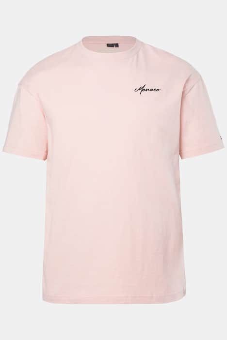 Тениска с надпис и принт на гърба