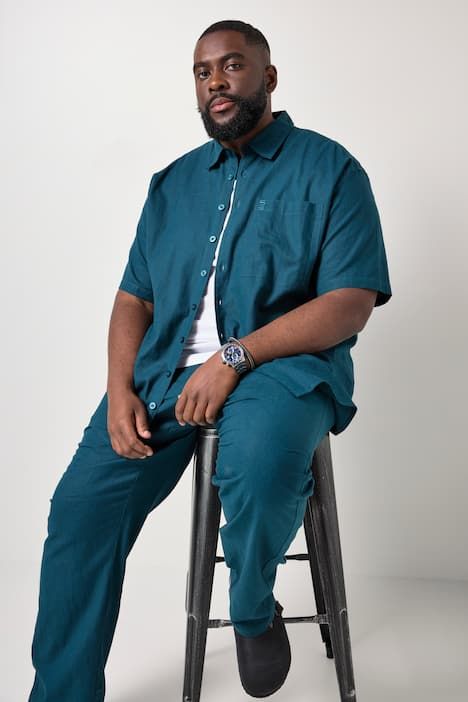 STHUGE linen blend shirt