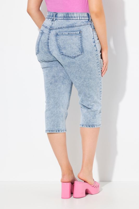 Denim Look Capri Sweatpants