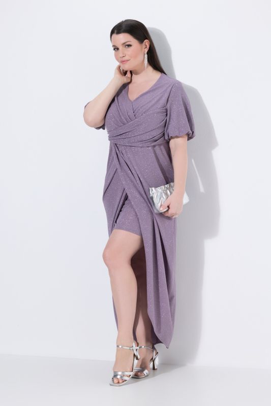 Sparkling Wrap Look Gown