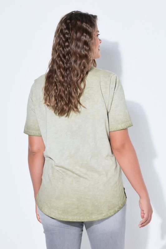 Nautical Print V-Neck Short Sleeve Tee