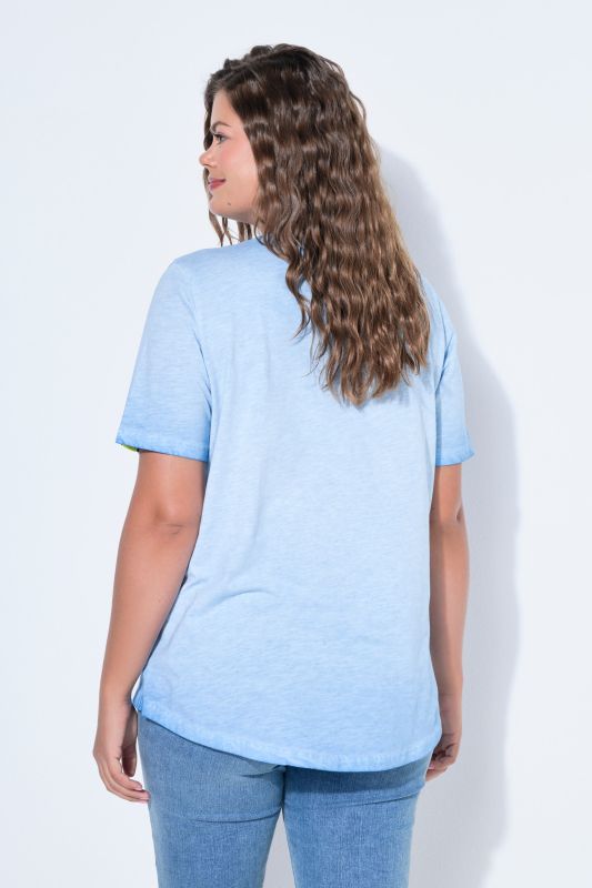 Nautical Print V-Neck Short Sleeve Tee