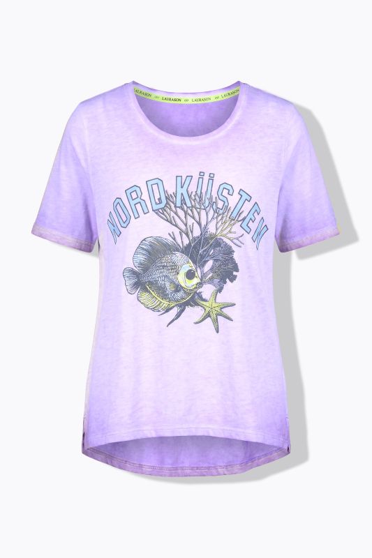 Nautical Print V-Neck Short Sleeve Tee