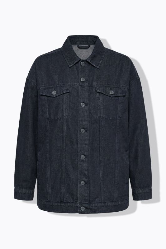 Embroidered Back Oversized Denim Jacket