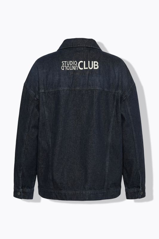 Embroidered Back Oversized Denim Jacket