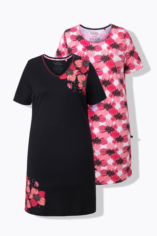 2 Pack Sleep Tees- Ladybug Flower