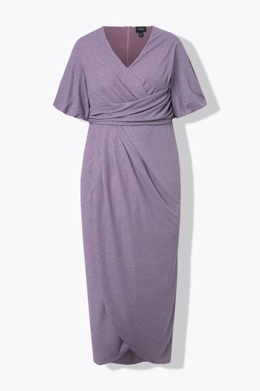 Sparkling Wrap Look Gown