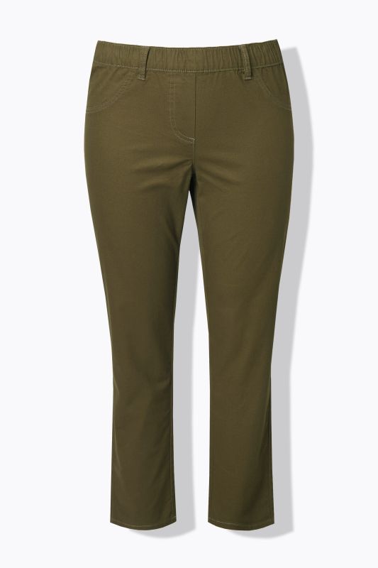 Eco Cotton Elastic Waist Stretch Jeggings