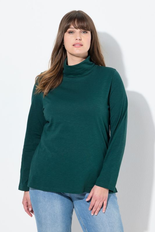 Cotton Knit Slim Fit Turtleneck