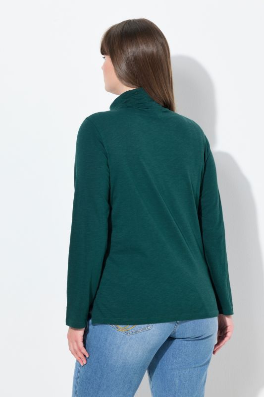 Cotton Knit Slim Fit Turtleneck