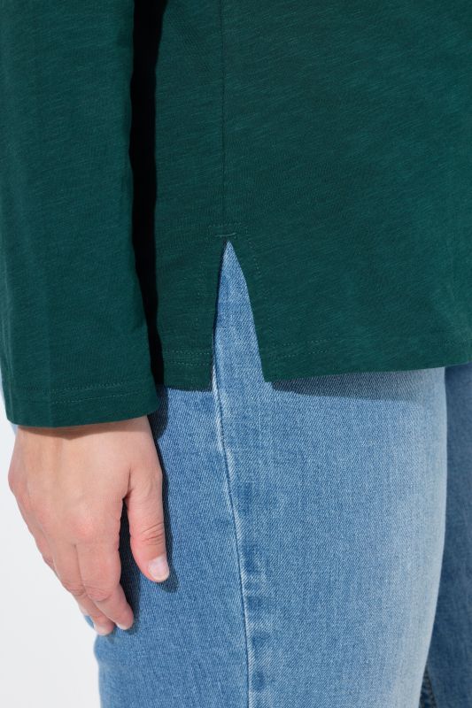 Cotton Knit Slim Fit Turtleneck