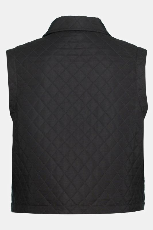 Quilted Snap Front Crop Vest
