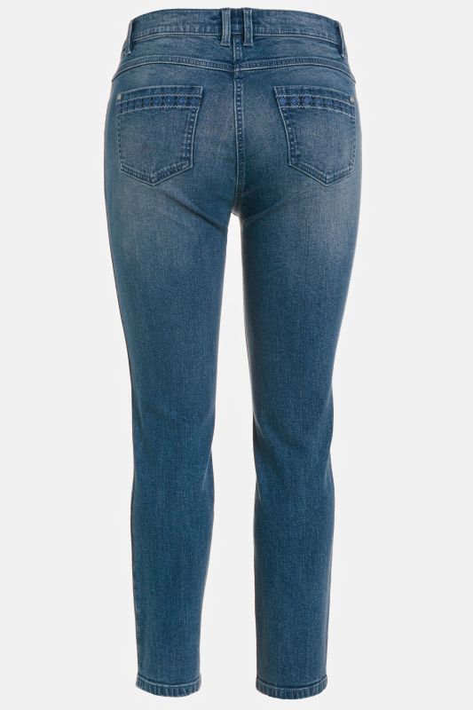 Embroidered Pocket Slim Leg Sarah Fit Stretch Jeans