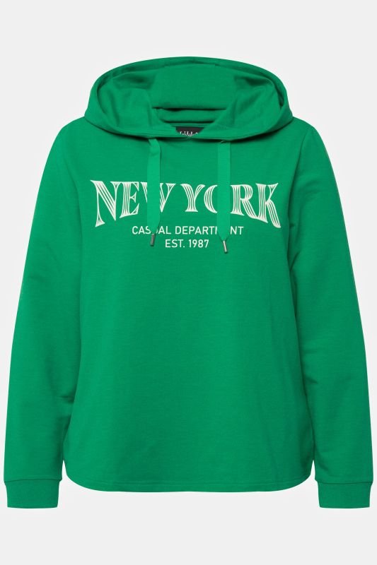 Суитчър с надпис и качулка