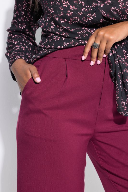 High Waisted Wide Leg Suit Pants