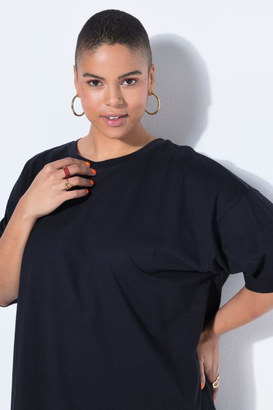 Flounce Panel Short Sleeve Jersey Dress