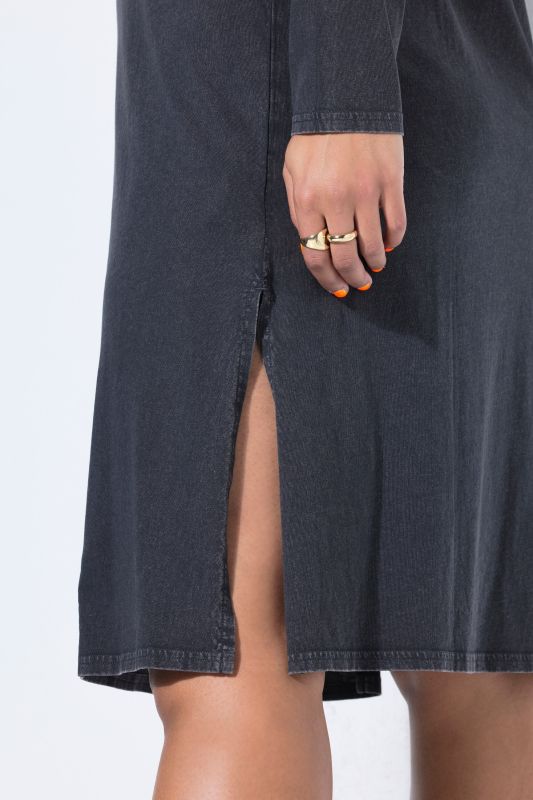 Sun Embroidered Long Sleeve Jersey Dress