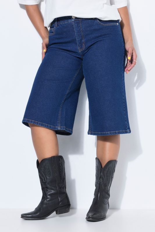 Long Stretch Fit Denim Shorts