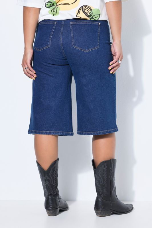 Long Stretch Fit Denim Shorts