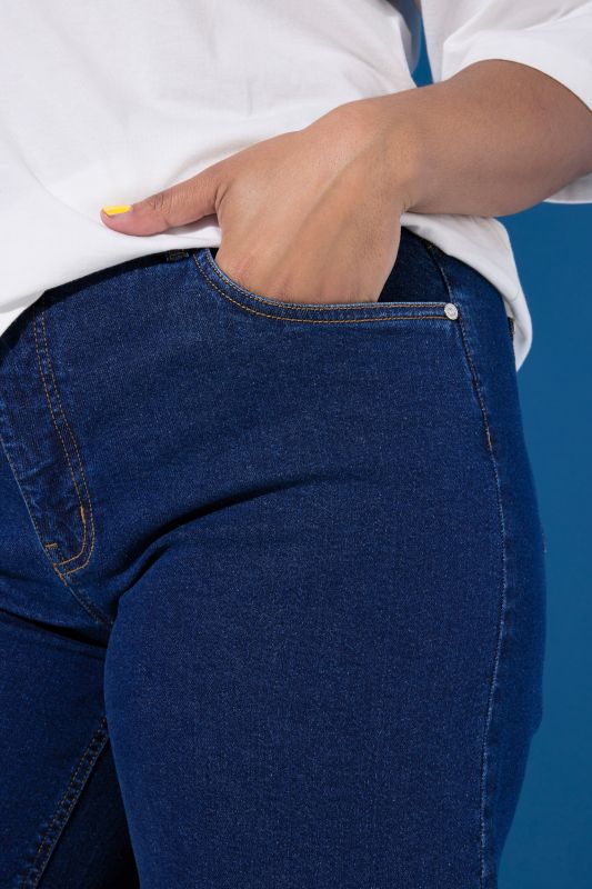 Long Stretch Fit Denim Shorts