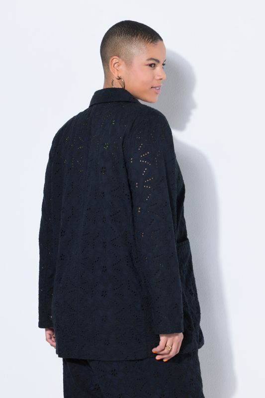 Floral Lace Oversized Blazer