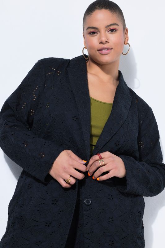 Floral Lace Oversized Blazer