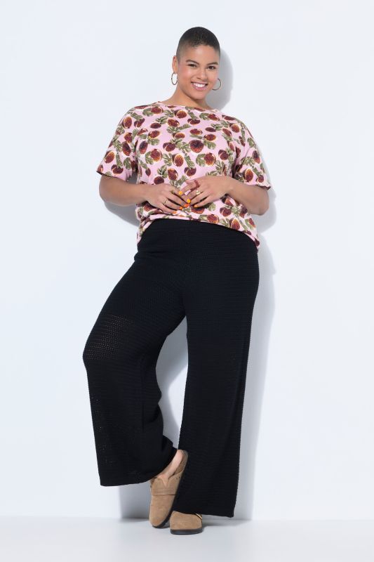 Chunky Knit Elastic Waist Pants