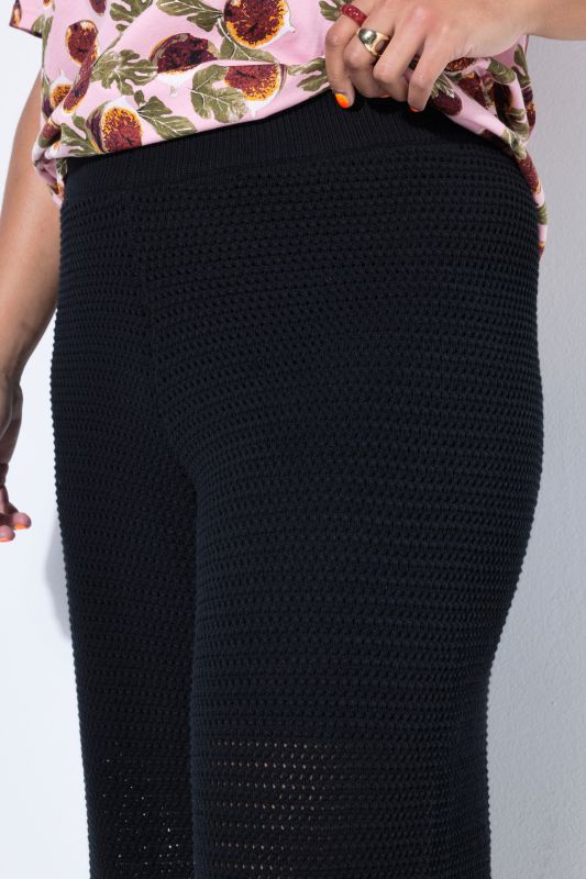 Chunky Knit Elastic Waist Pants