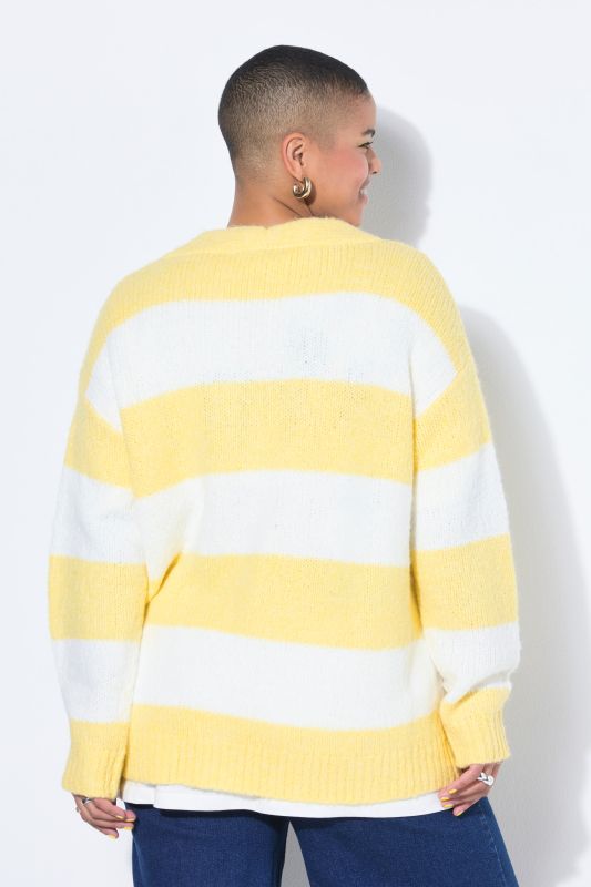 Chunky Striped Oversized Cardigan