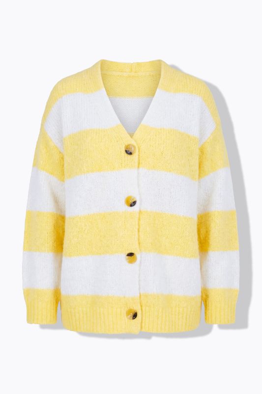 Chunky Striped Oversized Cardigan