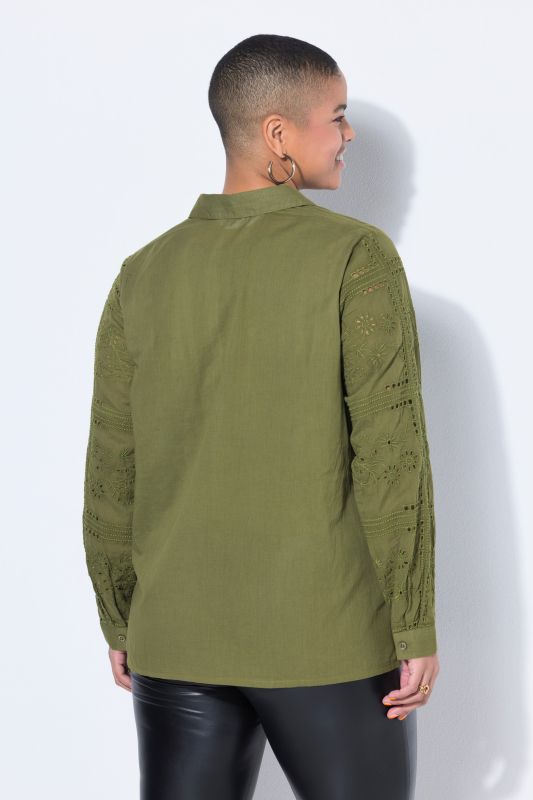 Риза с дантелени акценти