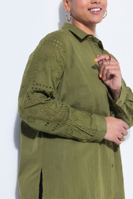 Риза с дантелени акценти