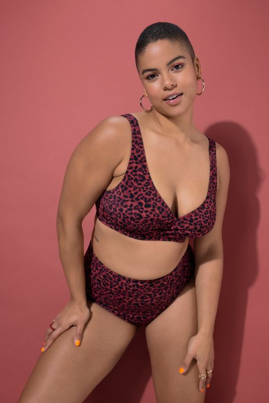 Leopard Print  Bikini Top