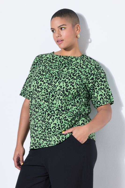 Neon Leopard Print Short Sleeve Tee