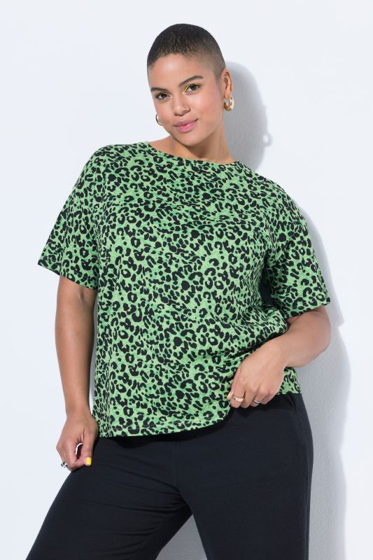 Neon Leopard Print Short Sleeve Tee