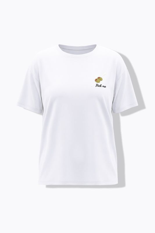 Olive Logo Print  Tee