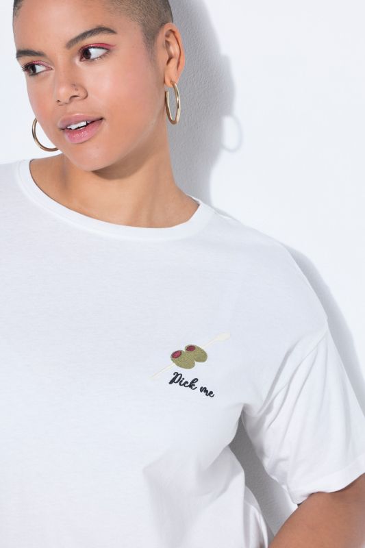 Olive Logo Print  Tee