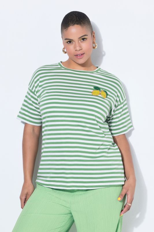 Beaded Lemon Applique  Tee