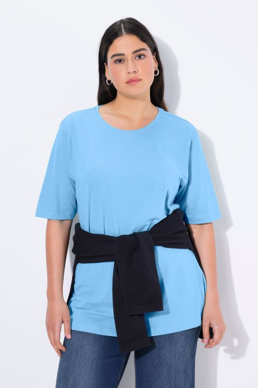 Basic Round Neck Short Sleeve Relaxed Fit  Tee