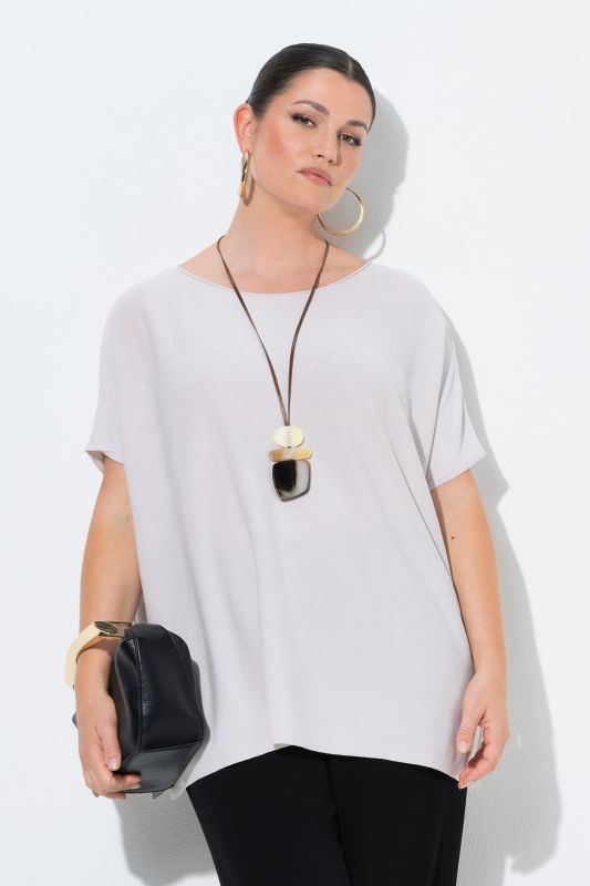 Пуловер с деколте тип лодка