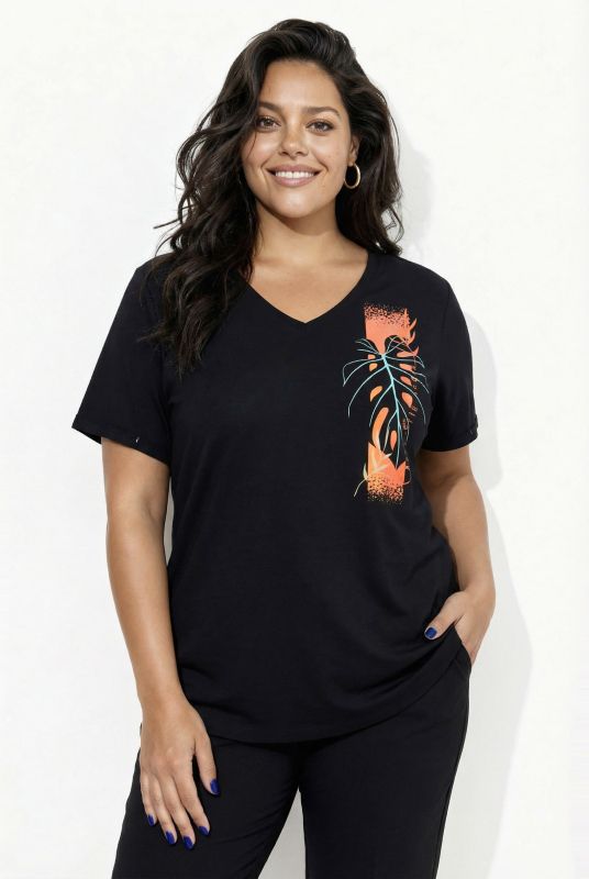 Monstera Motif Antibacterial Athletic Tee