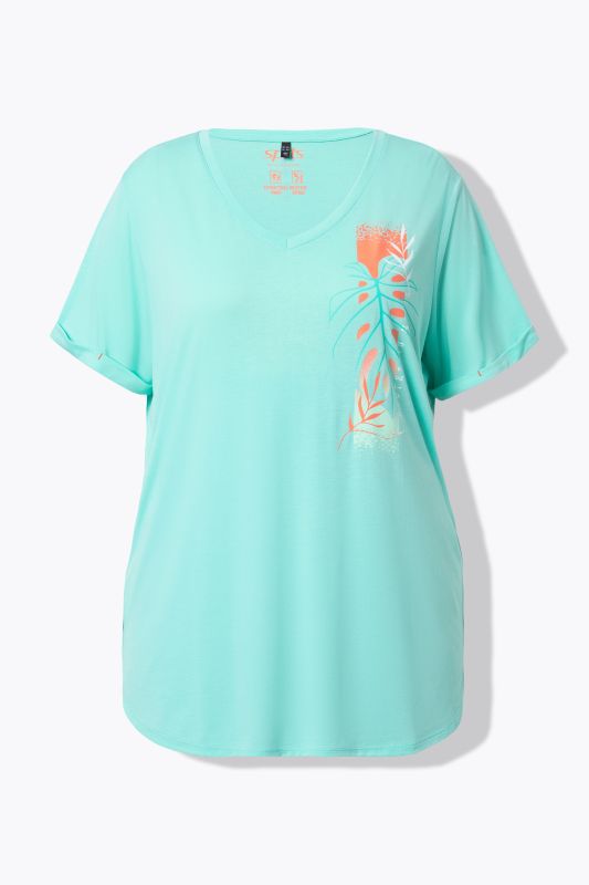 Monstera Motif Antibacterial Athletic Tee