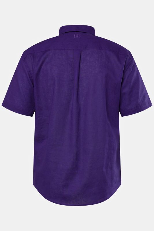 Short Sleeve Linen Blend Shirt