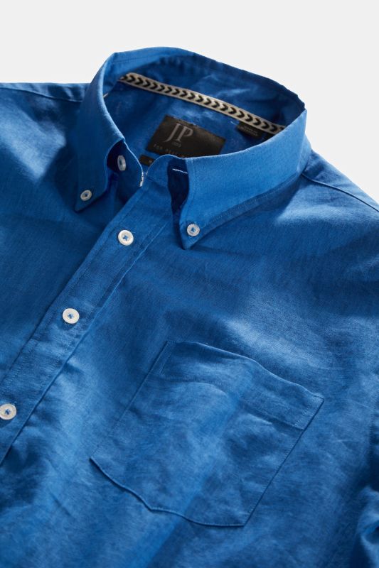 Short Sleeve Linen Blend Shirt