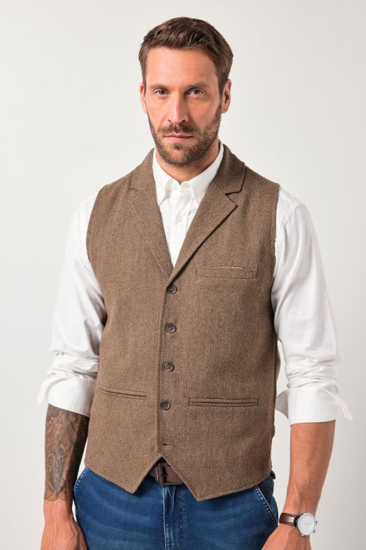Tweed waistcoat FLEXNAMIC®