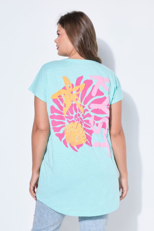 Seashell Back Print Tunic Tee